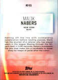 2024 Malik Nabers Topps Signature Class AFTER IMAGE ROOKIE REFRACTOR JERSEY NUMBER 001/175 RC #AI-11 New York Giants
