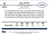 2024 Bill Bates Topps Chrome ORANGE WAVE 12/25 #47 Dallas Cowboys