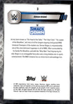 2025 Roman Reigns Topps Chrome WWE AQUA SHIMMER REFRACTOR 167/199 #3 Friday Night Smackdown
