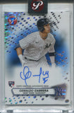 2023 Oswaldo Cabrera Topps Pristine ROOKIE BLUE PULSAR REFRACTOR AUTO 26/75 AUTOGRAPH #PA-OC New York Yankees