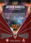 2024 Jayden Daniels Panini Phoenix ROOKIE RISING RC #RR-JDS Washington Commanders 3