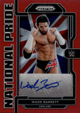 2022 Wade Barrett Auto Autograph Panini Chronicles WWE National Pride Red Prizm #NP-WBT WWE Legends