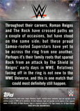2020 The Rock vs Roman Reigns Topps Chrome WWE MATCHES REFRACTOR #FM-7 Bloodline