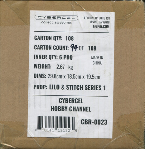 Lilo & Stitch Series 1 CYBERCEL PDQ, 6 Box Case