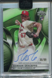 2025 Gordon Graceffo Topps Chrome Black ROOKIE GREEN REFRACTOR AUTO 35/99 AUTOGRAPH #CBA-GG St. Louis Cardinals