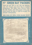 1961 Green Bay Packers Topps Team Card #47