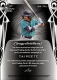 2023 Tai Peete Leaf Trinity ROOKIE AUTO 21/99 AUTOGRAPH RC #BA-TP1 Seattle Mariners