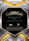 2025 Bayley Topps Chrome WWE BLUE REFRACTOR MARKS OF CHAMPIONS AUTO 129/150 AUTOGRAPH #MOC-BY Friday Night Smackdown