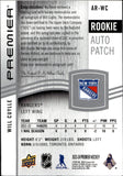 2023-24 Will Cuylle Upper Deck Premier ROOKIE PATCH AUTO 114/249 #AR-WC New York Rangers