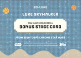 2026 Luke Skywalker Topps Chrome Star Wars SSP BONUS STAGE #BO-LUKE Jedi