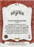 2023-24 Victor Wembanyama Donruss Elite RED INTERNATIONAL GLASS MASTERS ROOKIE RC #8 San Antonio Spurs