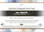 2024 Sal Frelick Topps Inception ROOKIE PATCH AUTO 123/200 AUTOGRAPH RELIC #APC-SF Milwaukee Brewers