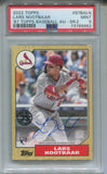 2022 Lars Nootbaar Topps 1987 DESIGN ROOKIE AUTO AUTOGRAPH PSA 9 #87BA-LN St. Louis Cardinals 9962