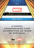 2025 She-Hulk Topps Chrome Marvel GOLD WAVE REFRACTOR 33/50 MARVEL ANNIVERSARIES #MA-14