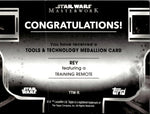 2022 Rey Topps Star Wars Masterwork TOOLS AND TECHNOLOGY MEDALLION RELIC #TTM-R Training Remote