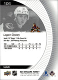 2023-24 Logan Cooley Upper Deck Allure CONFETTI ROOKIE RC #106 Phoenix Coyotes