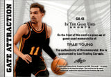 2025 Trae Young Leaf In the Game Used GATE ATTRACTION DUAL JERSEY 01/25 RELIC #GA-43 Atlanta Hawks
