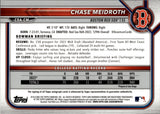 2022 Chase Meidroth Bowman Chrome Draft 1ST BOWMAN AUTO AUTOGRAPH #CDA-CM Boston Red Sox