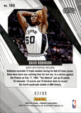 2023-24 David Robinson Panini Phoenix ORANGE 82/99 #160 San Antonio Spurs HOF