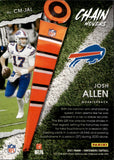 2021 Josh Allen Panini Contenders SILVER CHAIN MOVERS 94/99 #CM-JAL Buffalo Bills