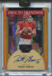 2024 Trent Green Panini One GOLD ONCE IN A FRANCHISE AUTO 10/10 JERSEY NUMBER AUTOGRAPH #351 Kansas City Chiefs