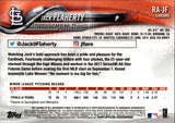 2018 Jack Flaherty Topps Chrome ROOKIE AUTO AUTOGRAPH RC #RA-JF St. Louis Cardinals