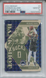 2024-25 Damian Lillard Panini Mosaic BLUE BANK SHOT 027/199 PSA 10 #9 Milwaukee Bucks 4354