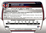 2023 Brooks Lee Bowman Chrome GREEN MOJO REFRACTOR 42/99 #BCP-31 Minnesota Twins