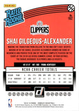 2018-19 Shai Gilgeous-Alexander Panini Donruss RATED ROOKIE RC #162 Los Angeles Clippers 2