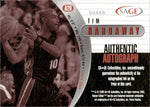 2000 Tim Hardaway Sr. Sage AUTO AUTOGRAPH #A20 Miami Heat