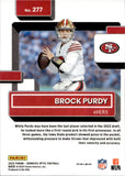 2022 Brock Purdy Donruss Optic HOLO SILVER RATED ROOKIE #277 San Francisco 49ers