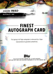 2024 Andre Reed Topps Finest BLUE REFRACTOR AUTO 55/99 AUTOGRAPH #FA-AR Buffalo Bills HOF