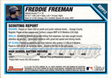2007 Freddie Freeman Bowman Draft Picks and Prospects GOLD 1ST BOWMAN ROOKIE RC #BDPP12 Atlanta Braves
