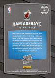 2017-18 Bam Adebayo Panini Donruss RATED ROOKIE RC #187 Miami Heat 2