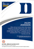 2021 Jalen Johnson Panini Immaculate Collegiate HOLO SILVER ROOKIE JERSEY 08/15 RELIC RC #RM-JJO Atlanta Hawks