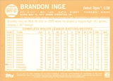 2023 Brandon Inge Topps Archive 1964 FAN FAVORITE AUTO AUTOGRAPH #64FF-BI Detroit Tigers