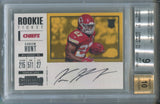 2017 Kareem Hunt Panini Contenders ROOKIE TICKET AUTO AUTOGRAPH RC BGS 9/10 #357 Kansas City Chiefs 7143