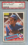 1983 Curt Wilkerson O-PEE-CHEE PSA 10 #342 Texas Rangers 4273