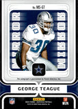 2024 George Teague Panini Certified MIRROR SIGNATURES AUTO 17/99 AUTOGRAPH #MS-GT Dallas Cowboys