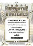 2021 Justin Timberlake Leaf Pop Century SUPERSTAR SWATCHES BRONZE WARDROBE 40/80 RELIC #SS-38 Nsync