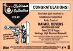 2018 Rafael Devers Topps Heritage High Number CLUBHOUSE COLLECTION ROOKIE JERSEY RELIC RC #CCR-RB Boston Red Sox
