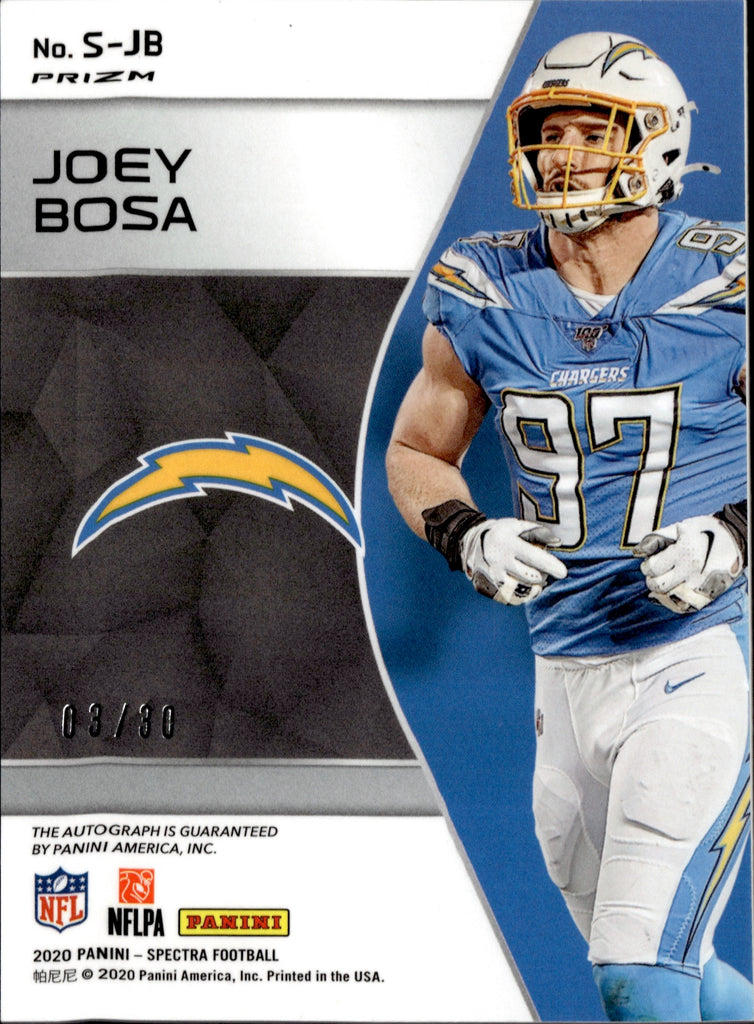 JOEY BOSA AUTOGRAPHED LOS ANGELES CHARGERS