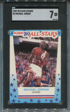 1989-90 Michael Jordan Fleer STICKER SGC 7 #3 Chicago Bulls HOF 7738