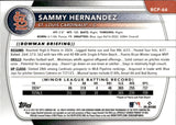 2025 Sammy Hernandez Bowman Chrome PROSPECTS AQUA SHIMMER 1ST BOWMAN 031/125 #BCP-66 St. Louis Cardinals