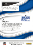 2023 LA Knight Panini Immaculate Collection WWE 21/75 #42 Friday Night Smackdown
