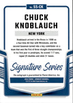 2024 Chuck Knoblauch Panini Donruss ORANGE LASER SIGNATURE SERIES AUTO 11/25 AUTOGRAPH #SS-CK New York Yankees