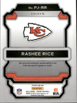 2023 Rashee Rice Panini Prizm PREMIER ROOKIE JERSEY RELIC #PJ-RR Kansas City Chiefs