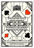 2025 Mike Matusow Leaf Metal Poker KING AUTO 1/2 AUTOGRAPH #RF-MM1 World Series of Poker
