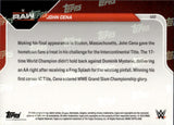 2025 John Cena Topps Now GRAND SLAM CHAMPION ORANGE 24/25 #122 Monday Night Raw