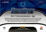 2021 Peyton Manning Panini Spectra RETROSPECT 102/149 #RS-PM Indianapolis Colts HOF